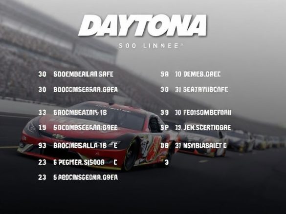 Daytona 500 Lineup