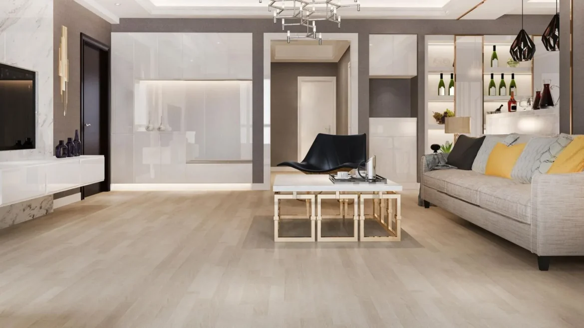 Luxury vinyl plank flooring